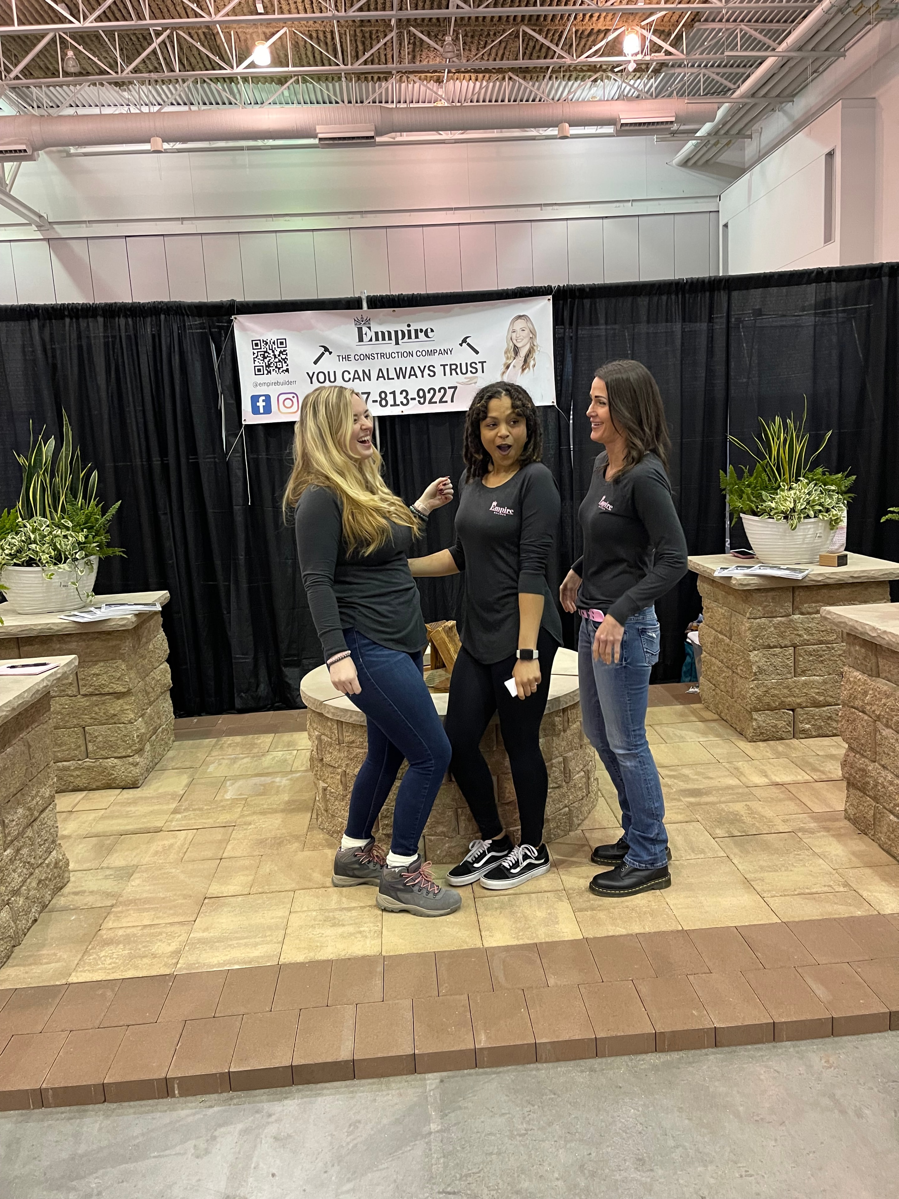 Empire Homes team at a home show